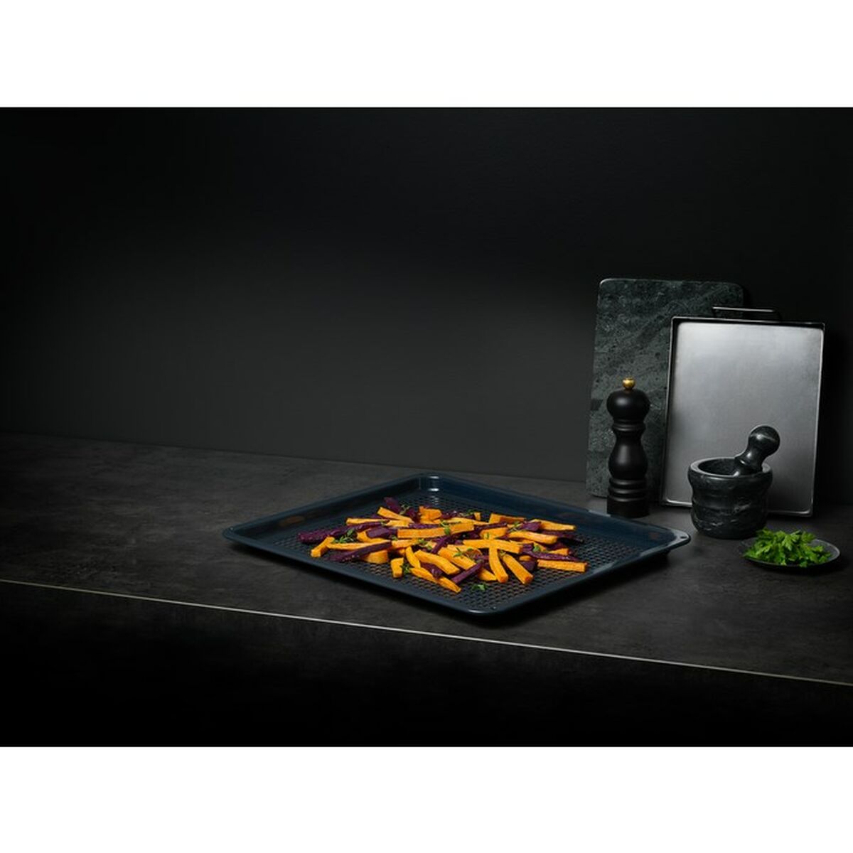 Ugnsplåt AEG A9OOAF00 Svart 45 x 2,5 x 38,5 cm Rostfritt stål (1 Delar) - 5