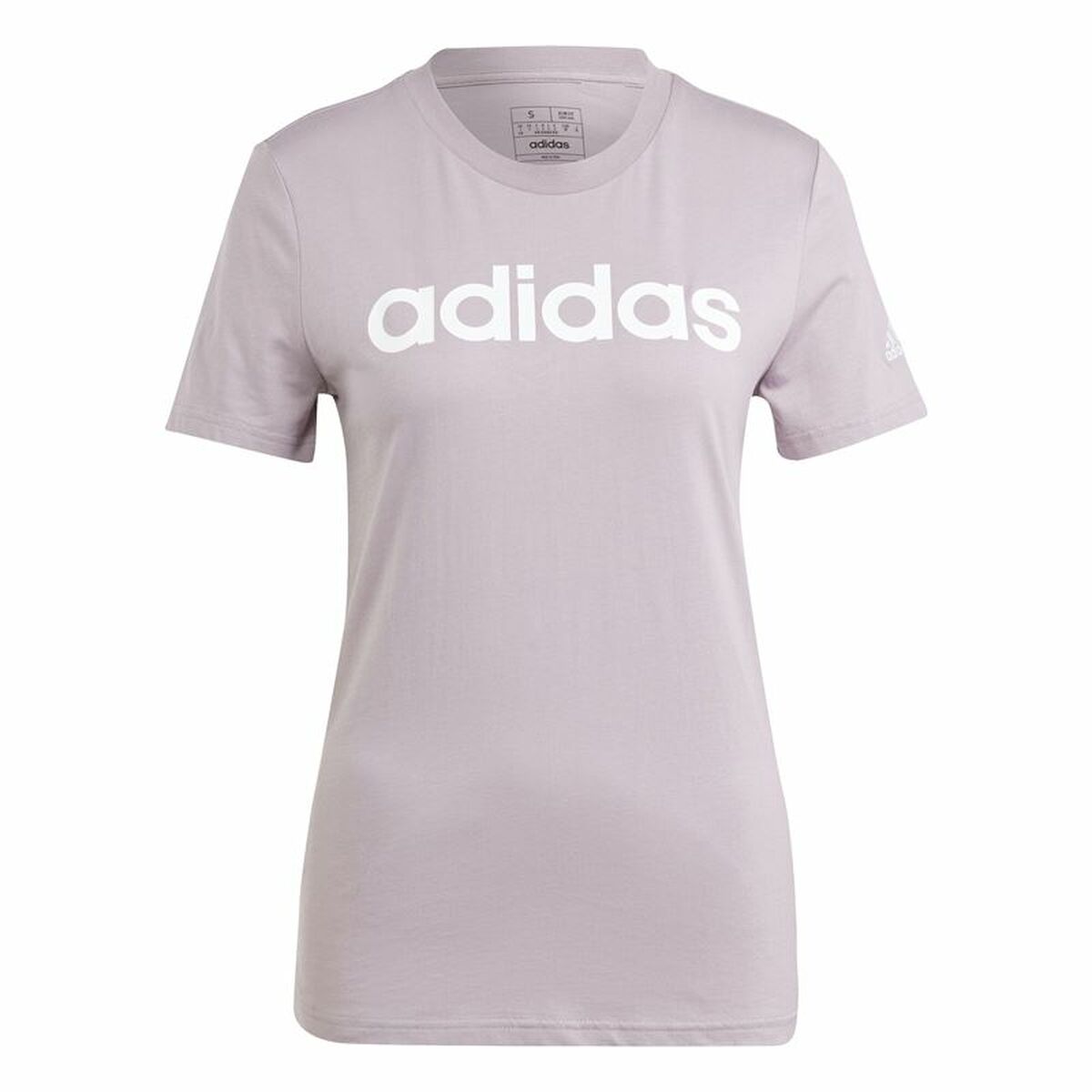T-shirt med kortärm Dam Adidas Linear (XS)
