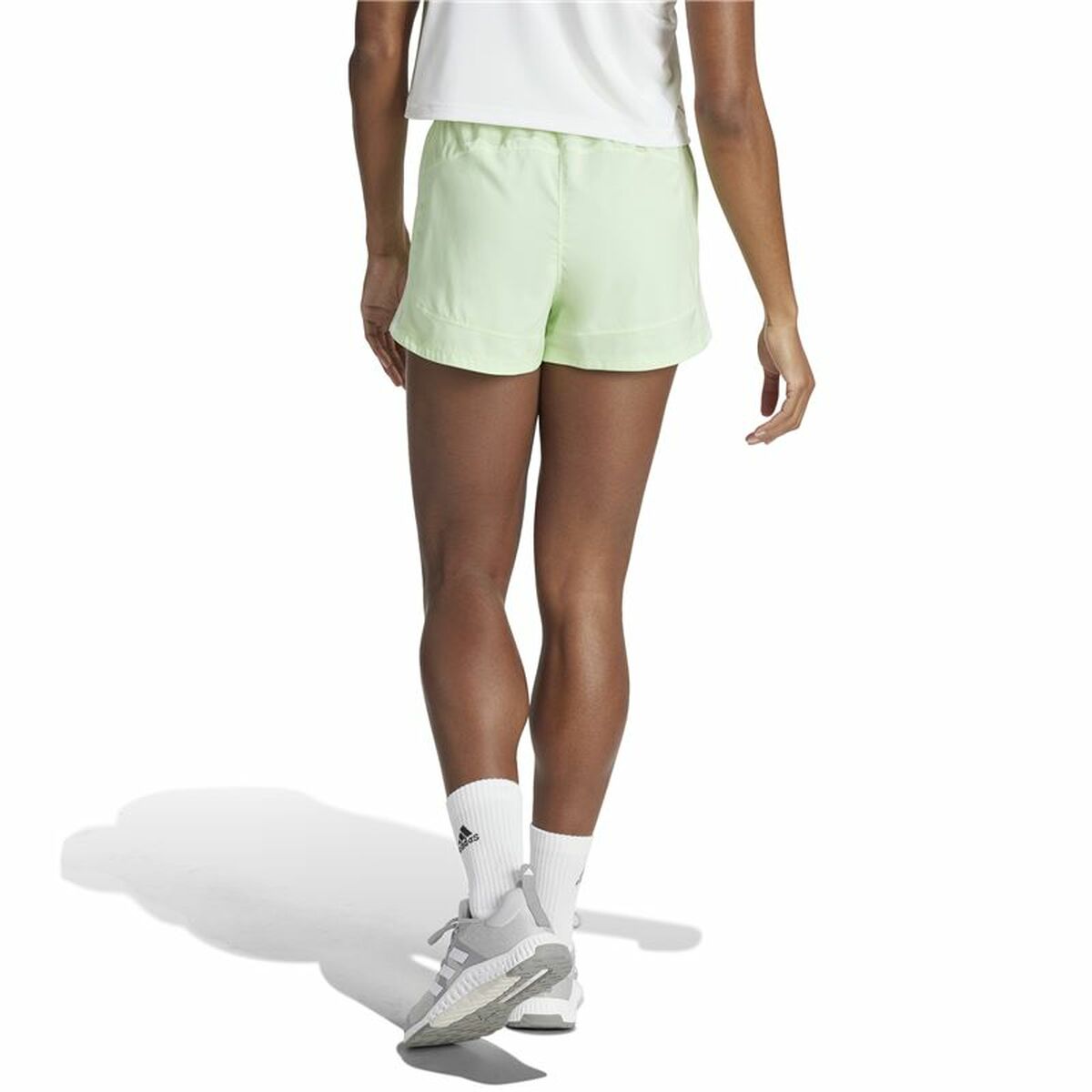 Träningsshorts Adidas Essentials Pacer Woven High Grön Ljusgrön - 3