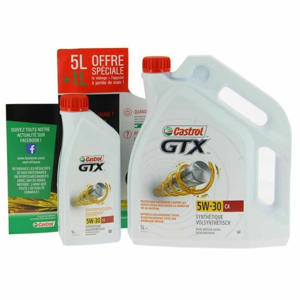 Bilmotorolja Castrol GTX 5 l + 1 l 5W30 - 2