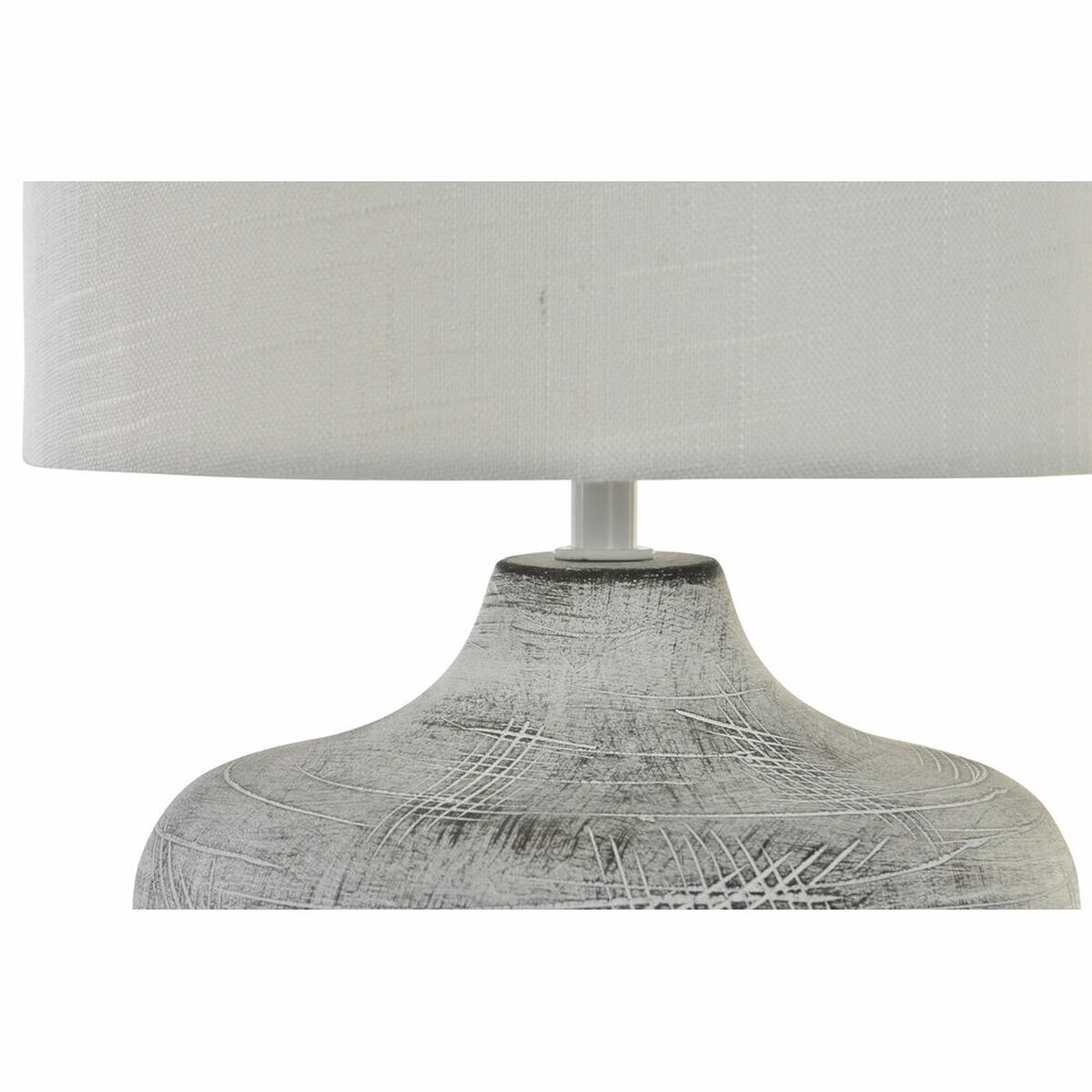 Bordslampa DKD Home Decor 40W Grå Vit 230 V 40 W (2 antal) (22 x 22 x 31 cm) - 2