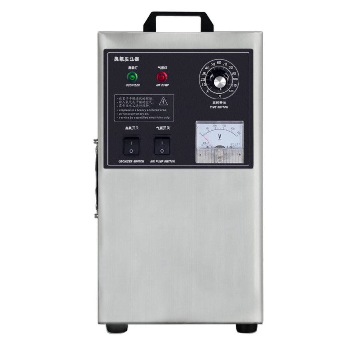 Ozongenerator ODB QJ-8001 3G 30-60 m² Silvrig - 2