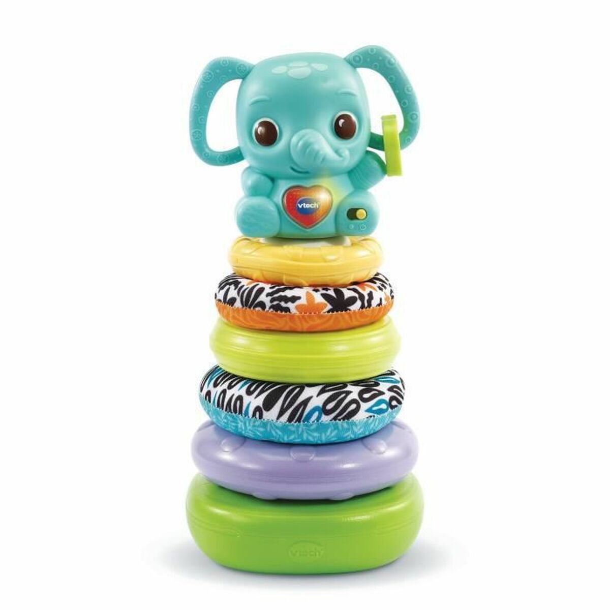 Hundleksak Vtech Baby NINO, ÉLÉPHANTEAU EMPILO 3 EN 1