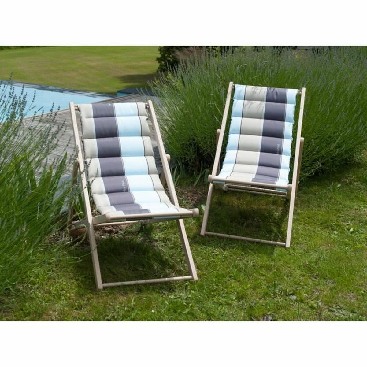 Kerti szék Jardin Prive I Love 106 x 55 x 95 cm Grå bokträ - 2
