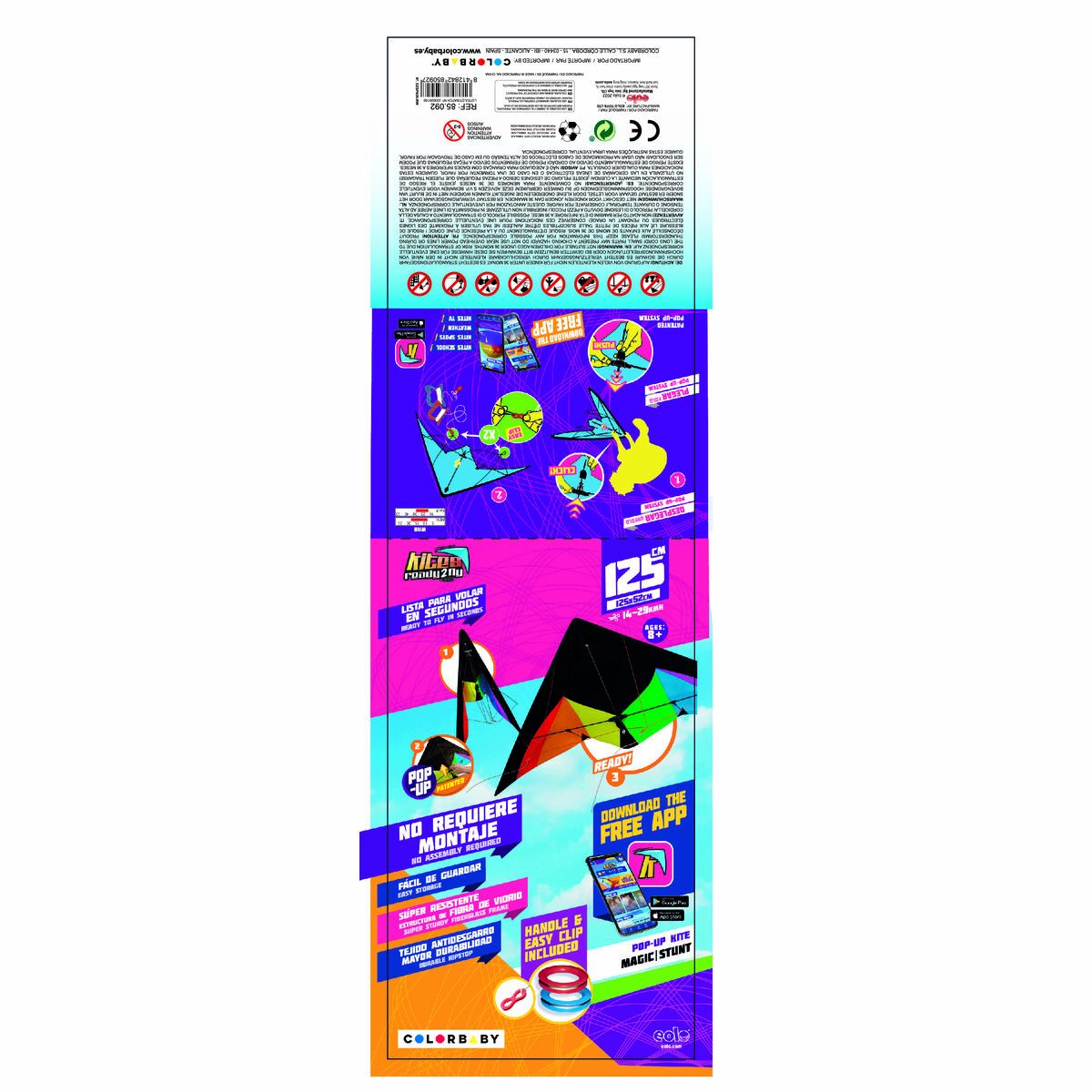 Komet Eolo Pop-Up Magic 125 x 72 cm Regnbåge 12 antal - 14