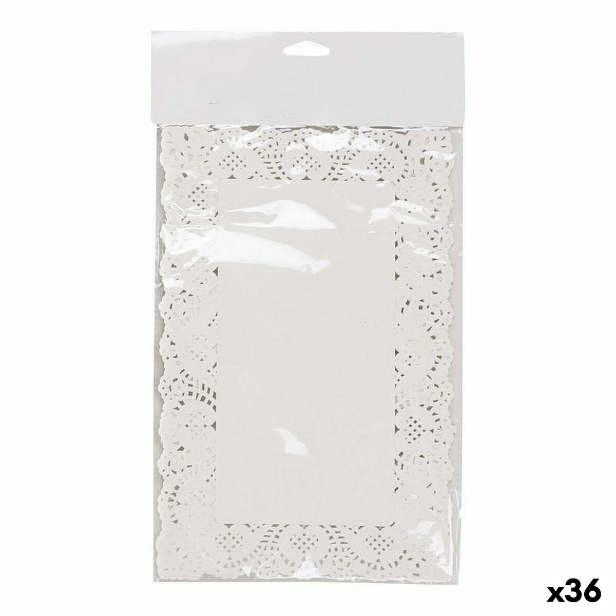 Kakfat Wooow Vit Papper 19 x 30 cm 24 Delar (36 antal) - 3