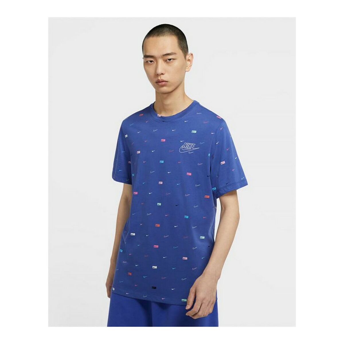 T-shirt med kortärm Herr Nike Sportswear Indigo - 5