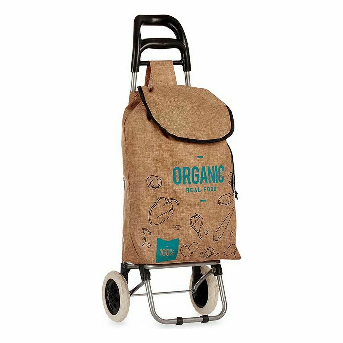 Kundvagn Kinvara Organic Blå Brun 3,3 L 36 x 95 x 35 cm (10 antal) - 4