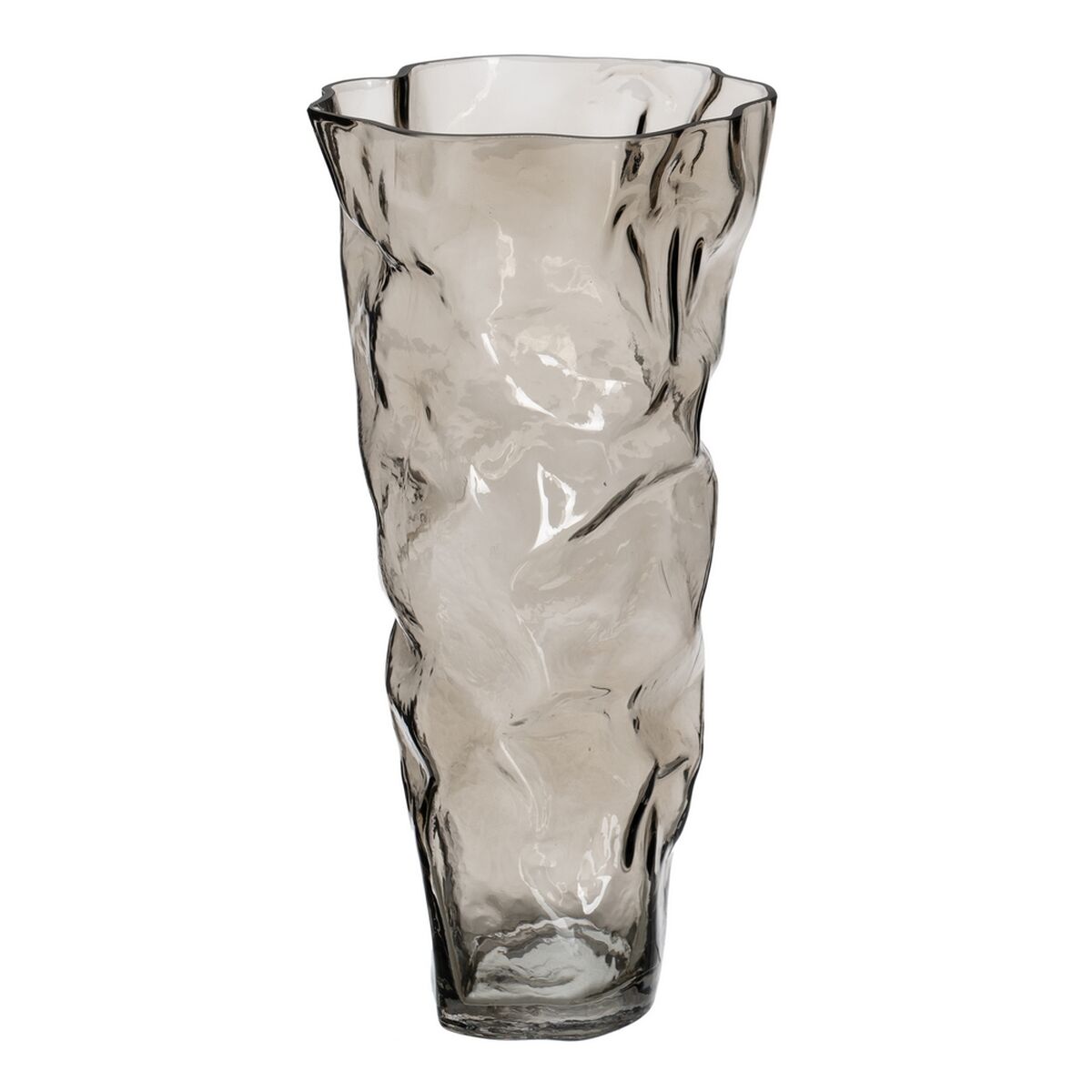 Vas Grå Glas 19 x 17 x 38,5 cm
