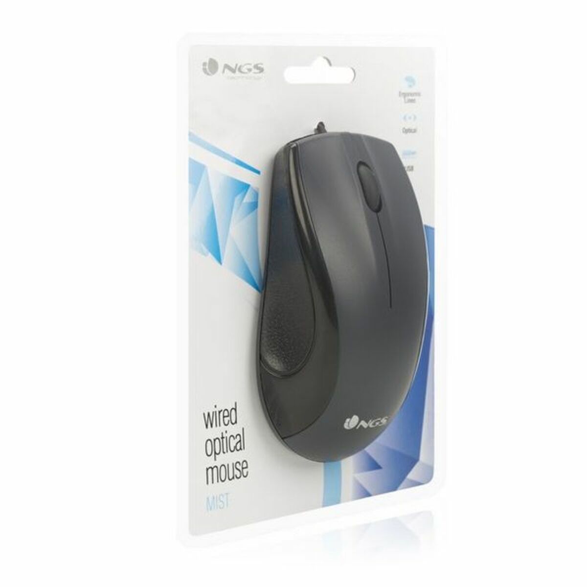 Optisk Mus NGS MIST Svart - 6