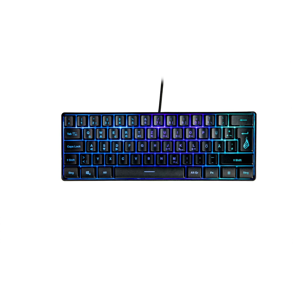 Tangentbord Surefire KINGPIN X1 60 Qwertz Tyska (Renoverade A)