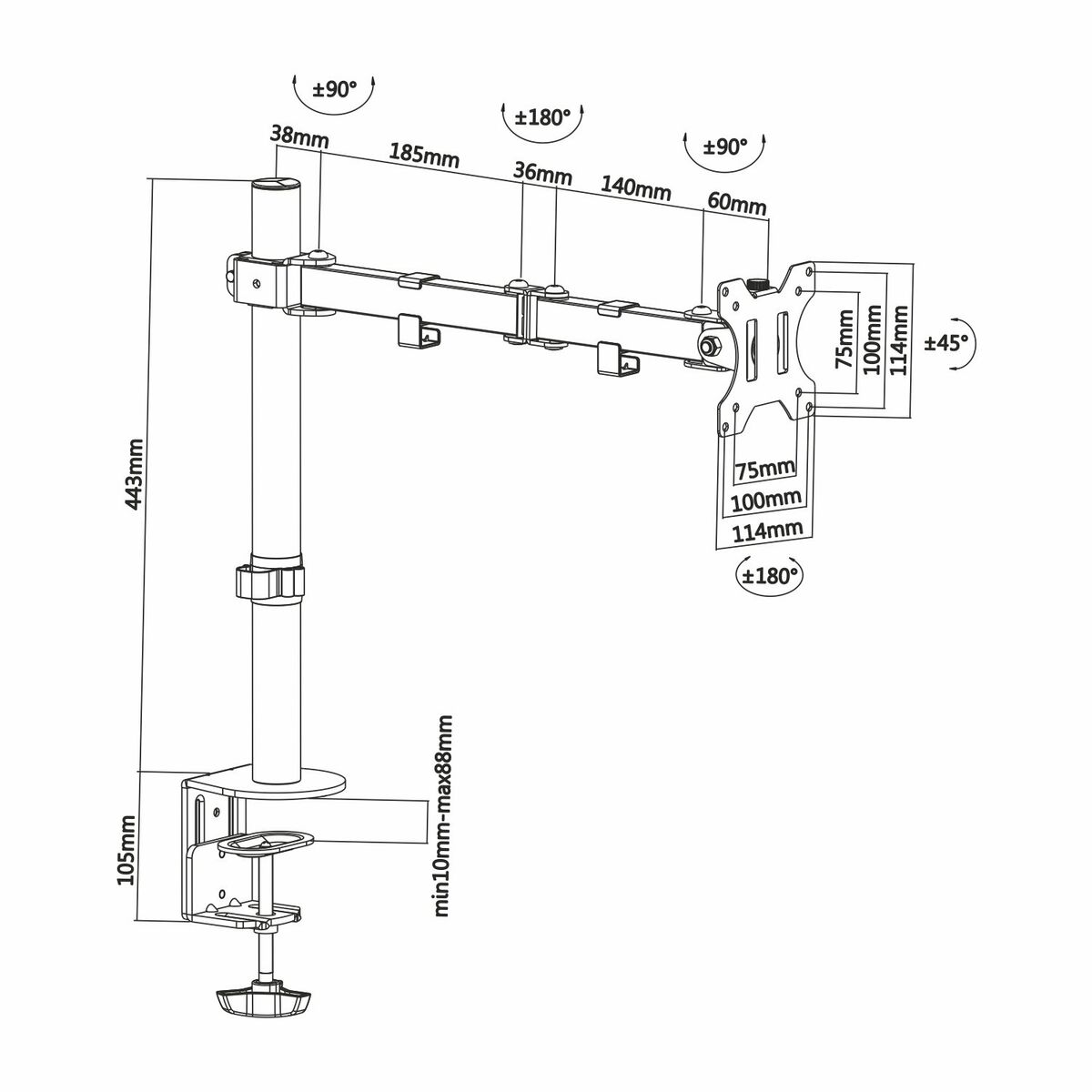 Bordfäste för Skärm Aisens DT32TSR-039 32" - 5