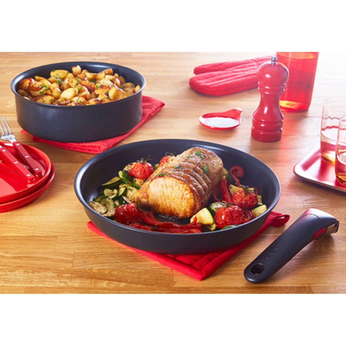 Stekpanna Tefal L76305 Svart Aluminium Ø 26 cm (1 antal) - 3