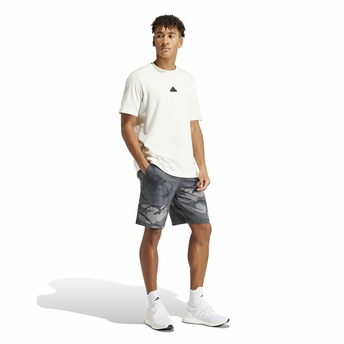 Träningsshorts Adidas Camo Grå - 3
