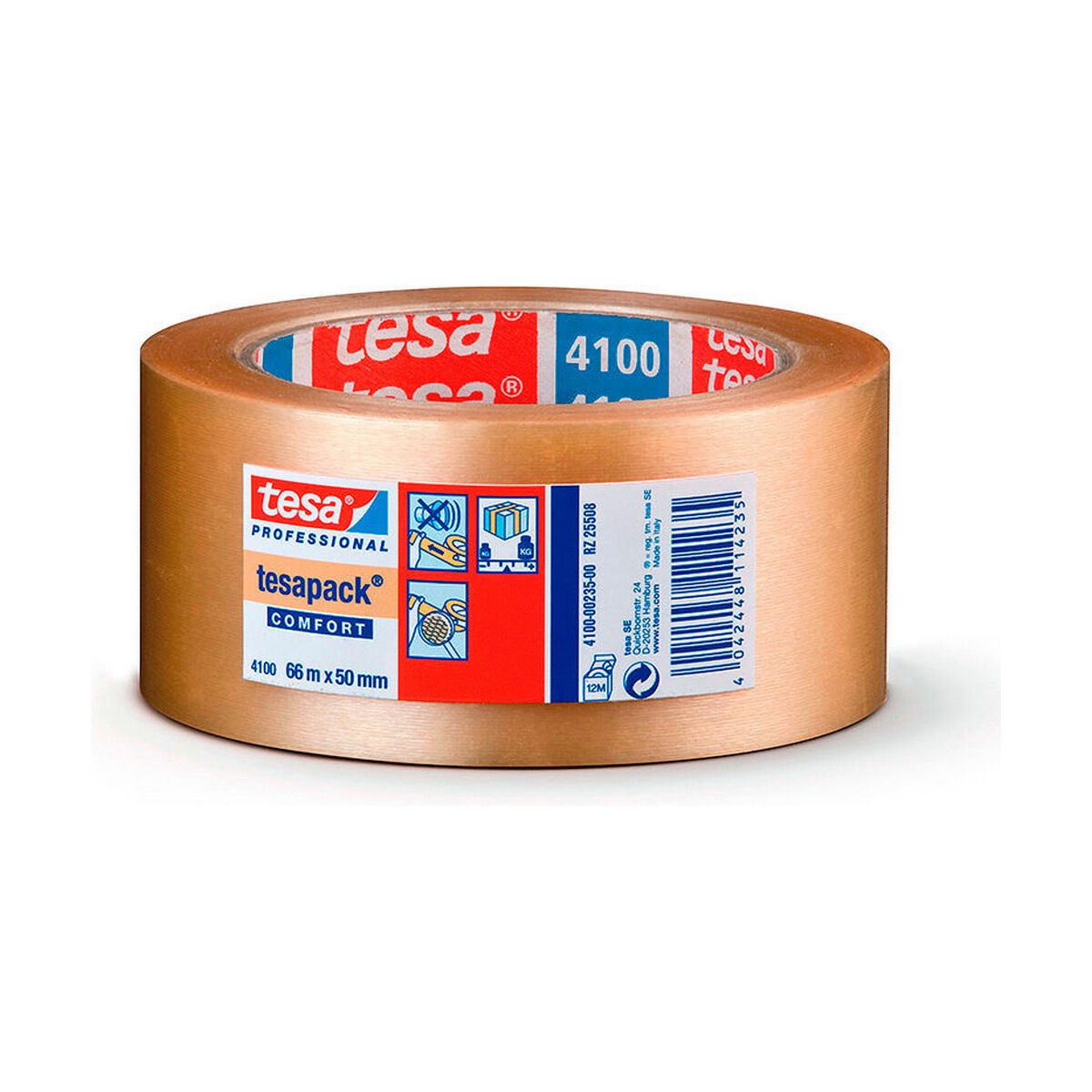 Självhäftande band TESA 50 mm x 66 m Transparent PVC - 4