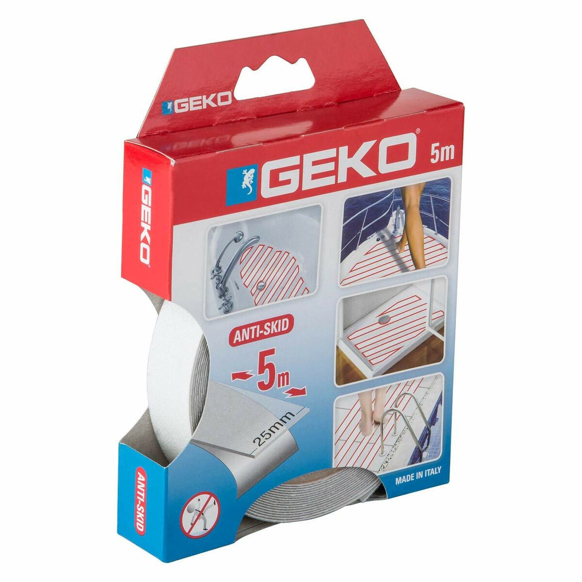 Roll of Anti-Slip Material Geko Transparent 5 m x 25 mm - 4