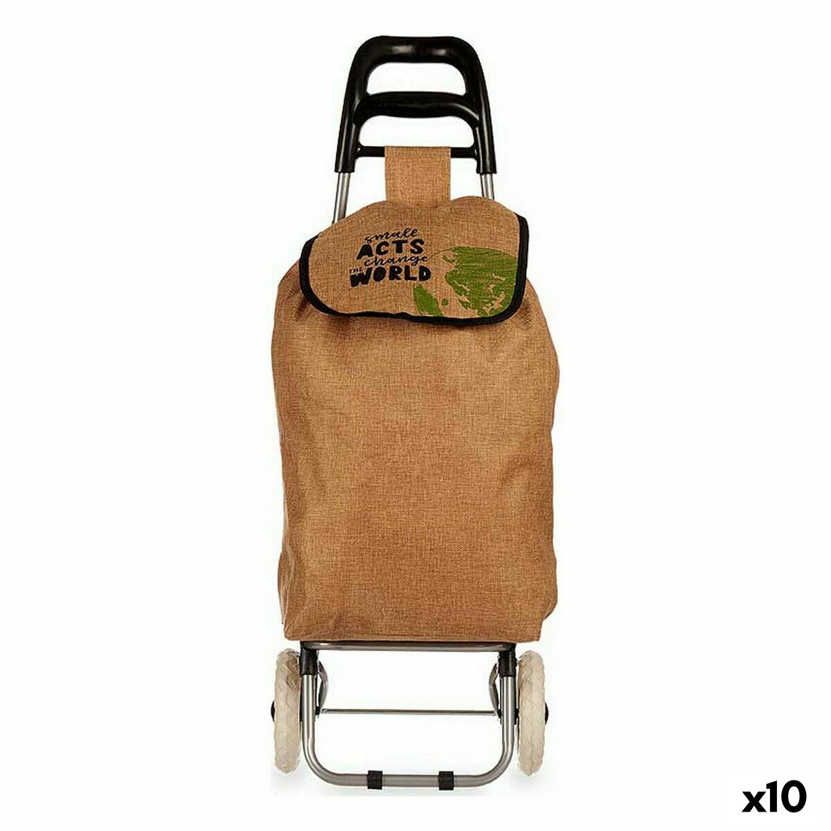 Kundvagn Kinvara Brun Svart Grön 3,3 L 36 x 95 x 35 cm (10 antal)