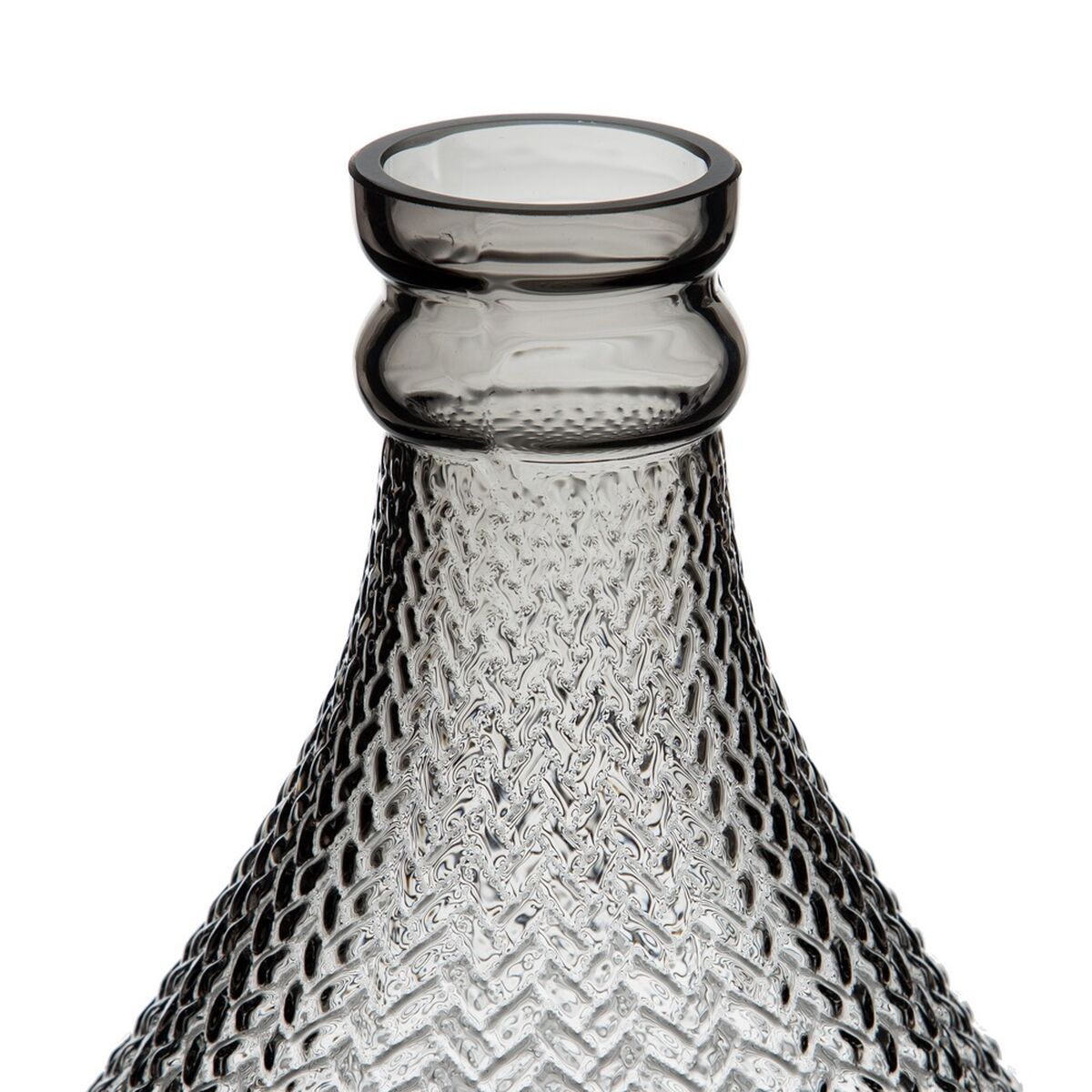 Vas 11,7 x 11,7 x 30 cm Grå Glas - 4