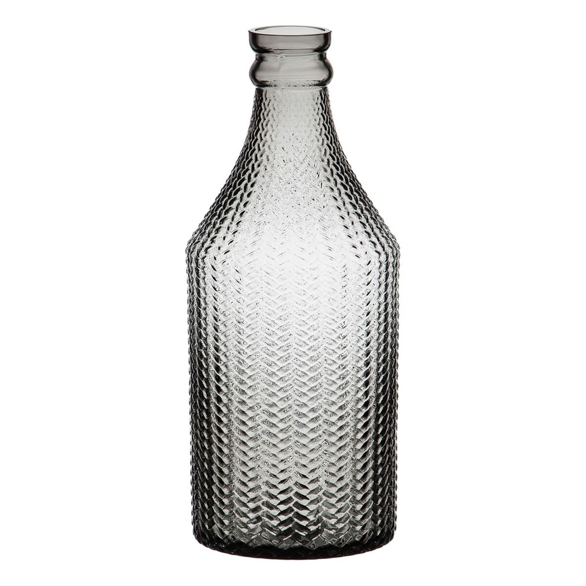Vas 11,7 x 11,7 x 30 cm Grå Glas
