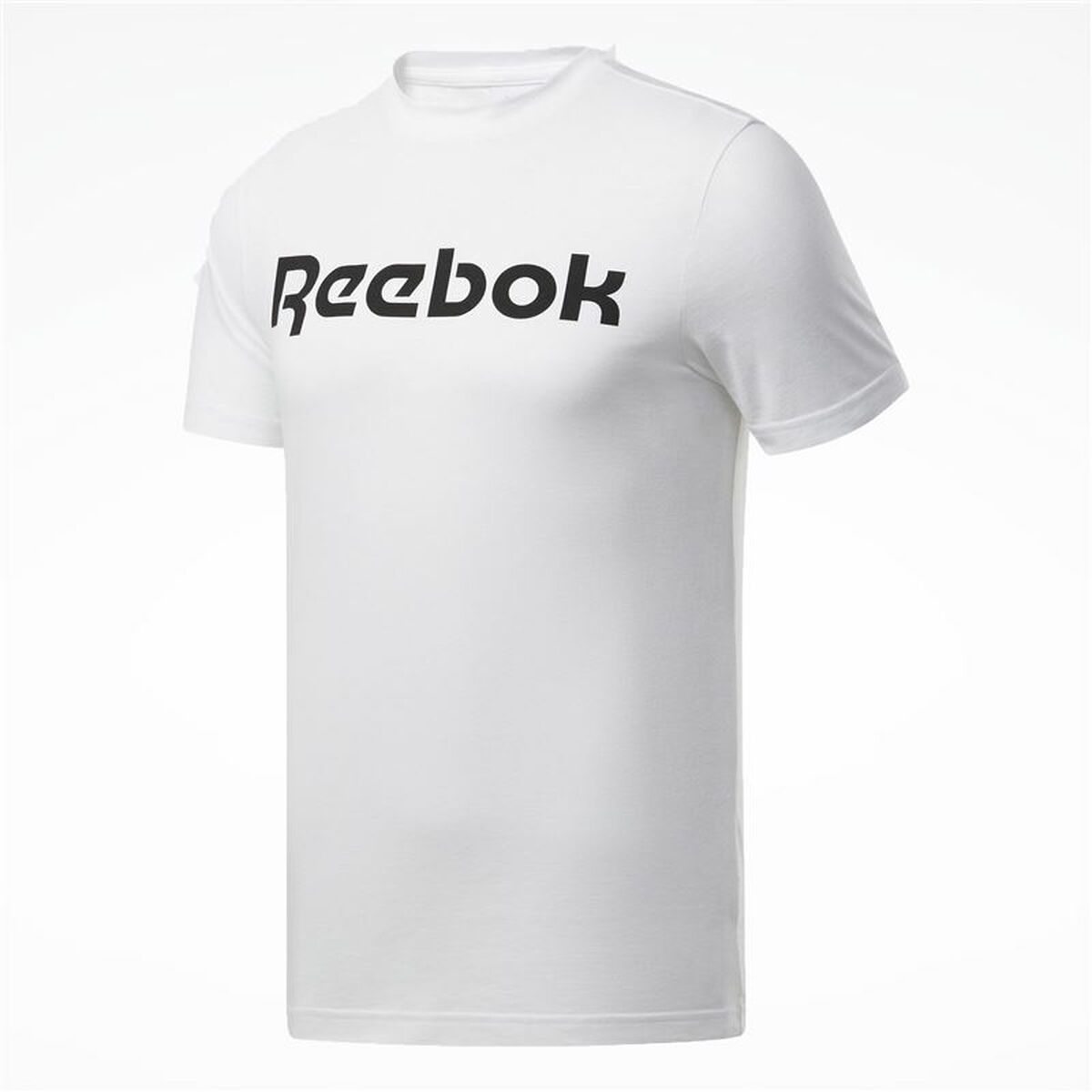 T-shirt med kortärm Herr Reebok Graphic Series Linear Logo Vit 2XL