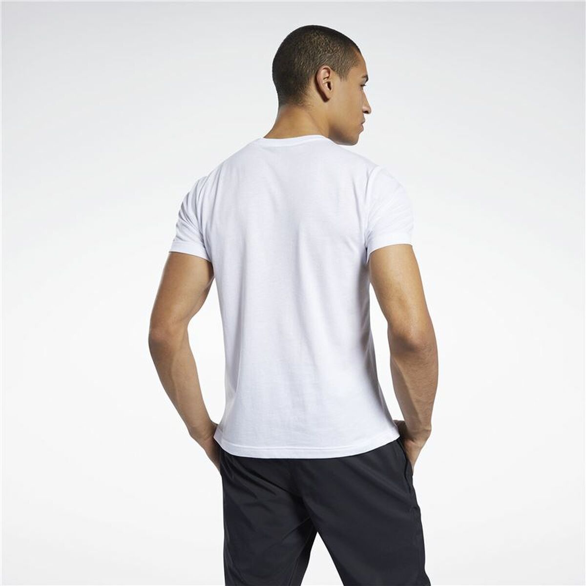 T-shirt med kortärm Herr Reebok Graphic Series Linear Logo Vit 2XL - 3