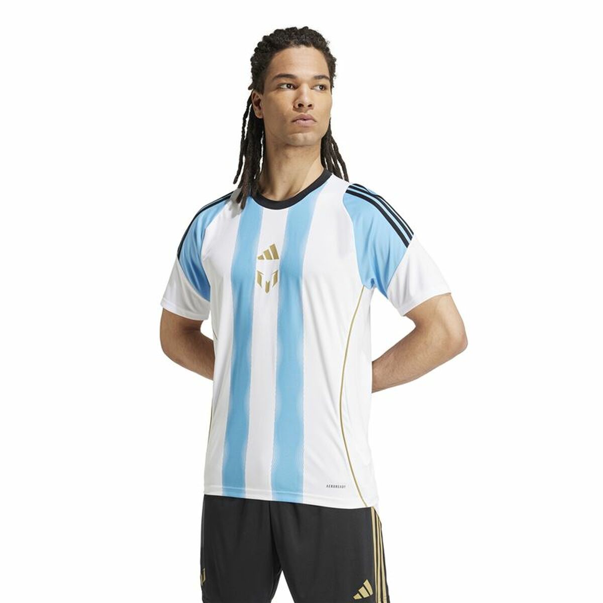 Fotbollströja Adidas Messi Training Jersey Vit Blå - 3