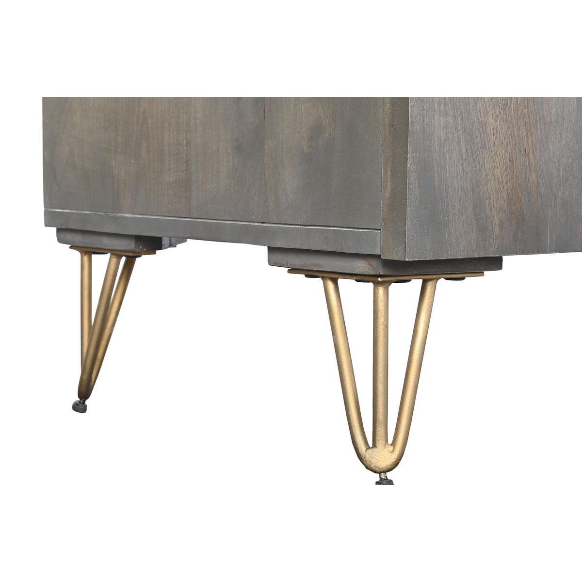 Skänk DKD Home Decor Brun Metall Mangoträ 177 x 45 x 77 cm - 2