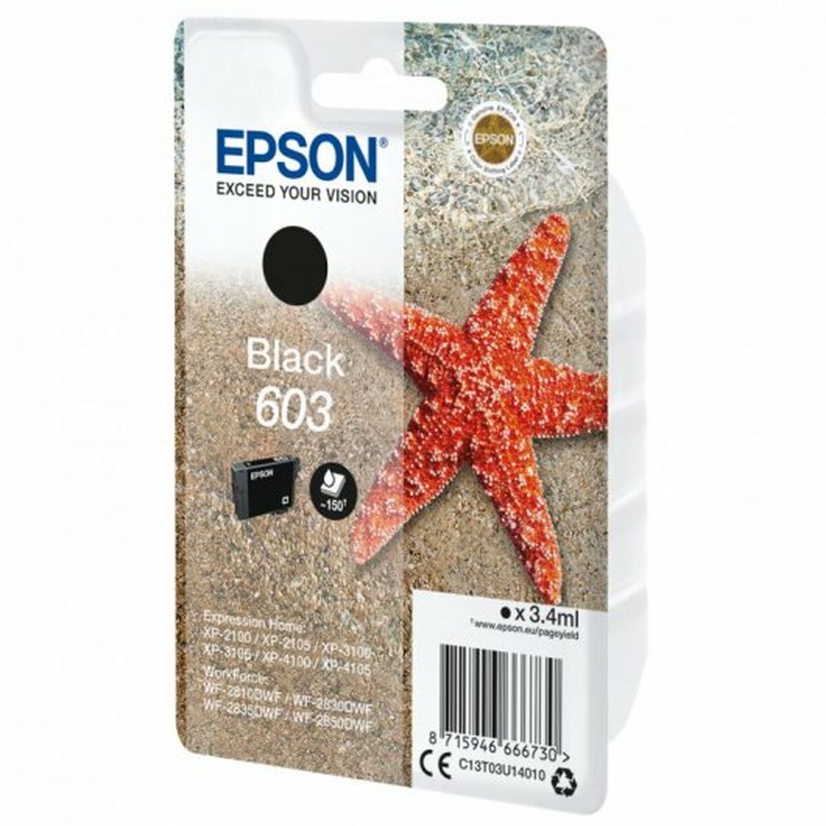 Original Bläckpatron Epson 603 Svart