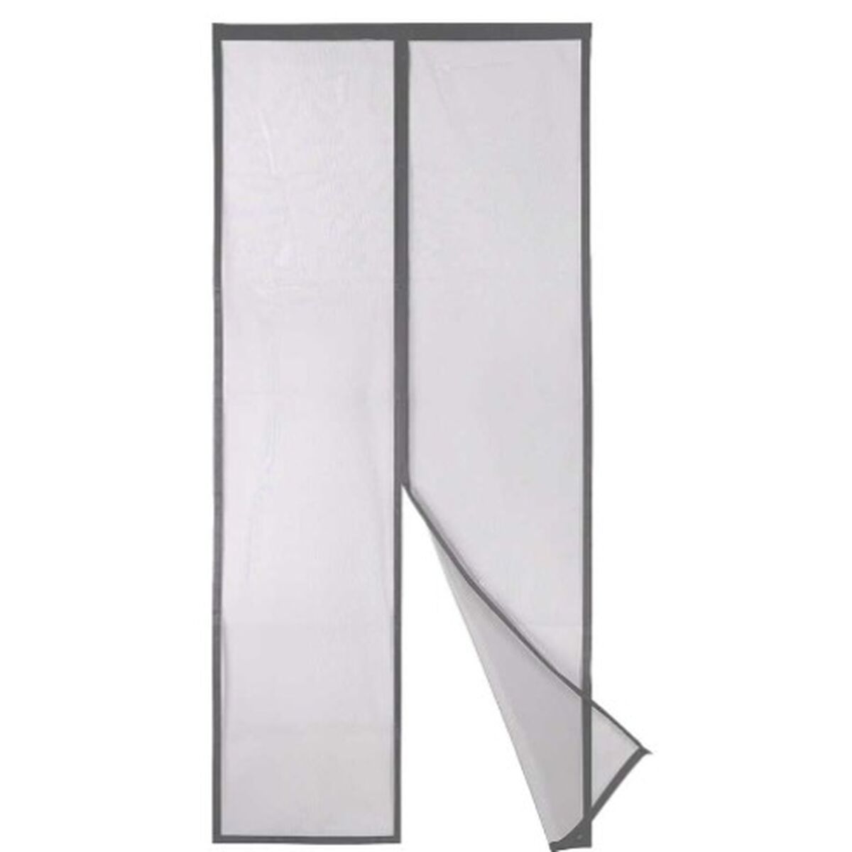 Myggnät Grå Polyester Magnet 90 x 210 cm (12 antal) - 5