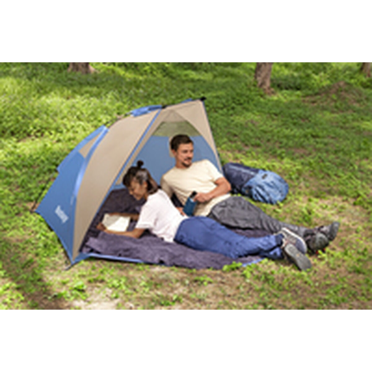 Bestway Butik Polyester Glasfiber 200x100x100 cm Uppblåsbart och Camping 68001 - 3