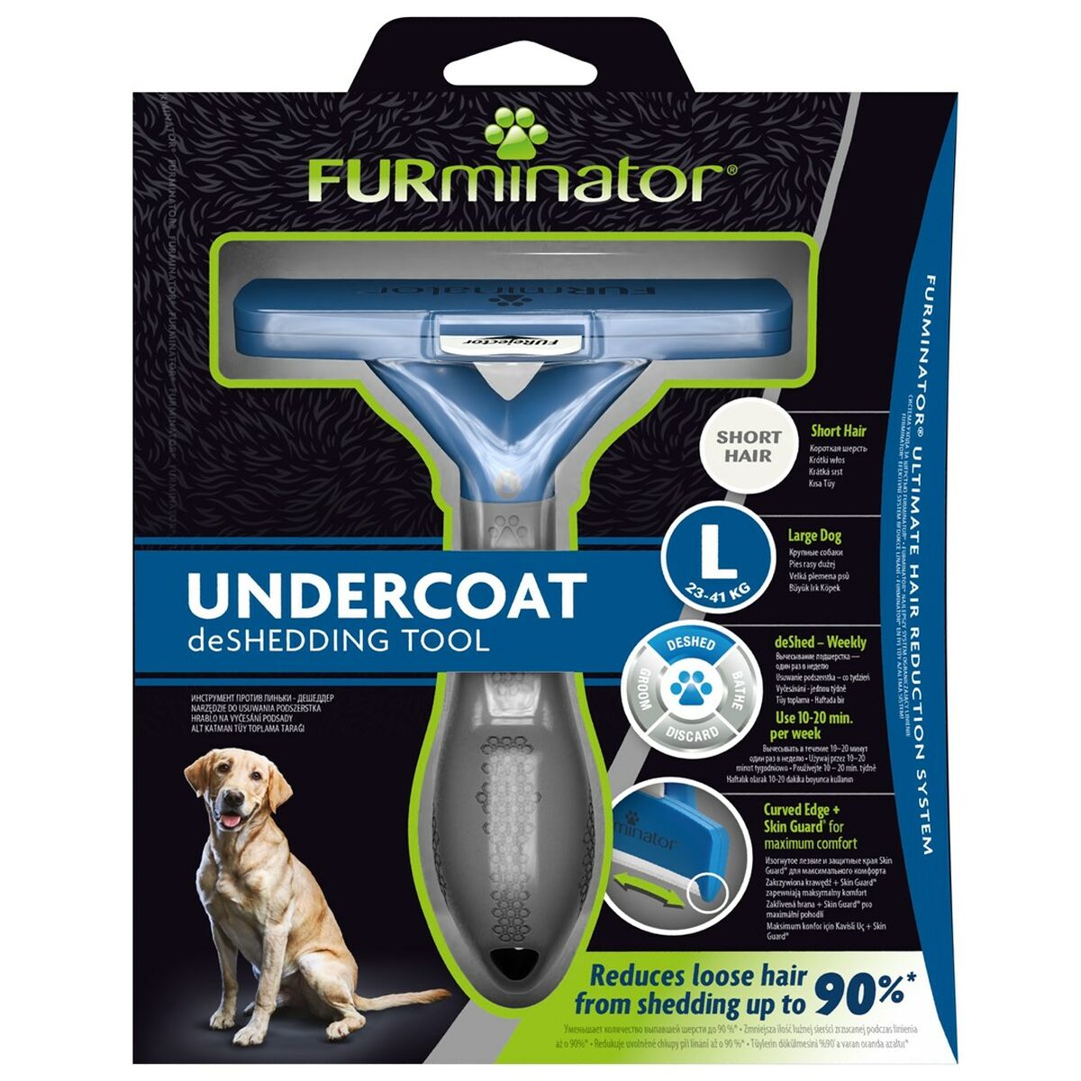 Hundeborste Furminator FUR151203 Stor Svart - 2