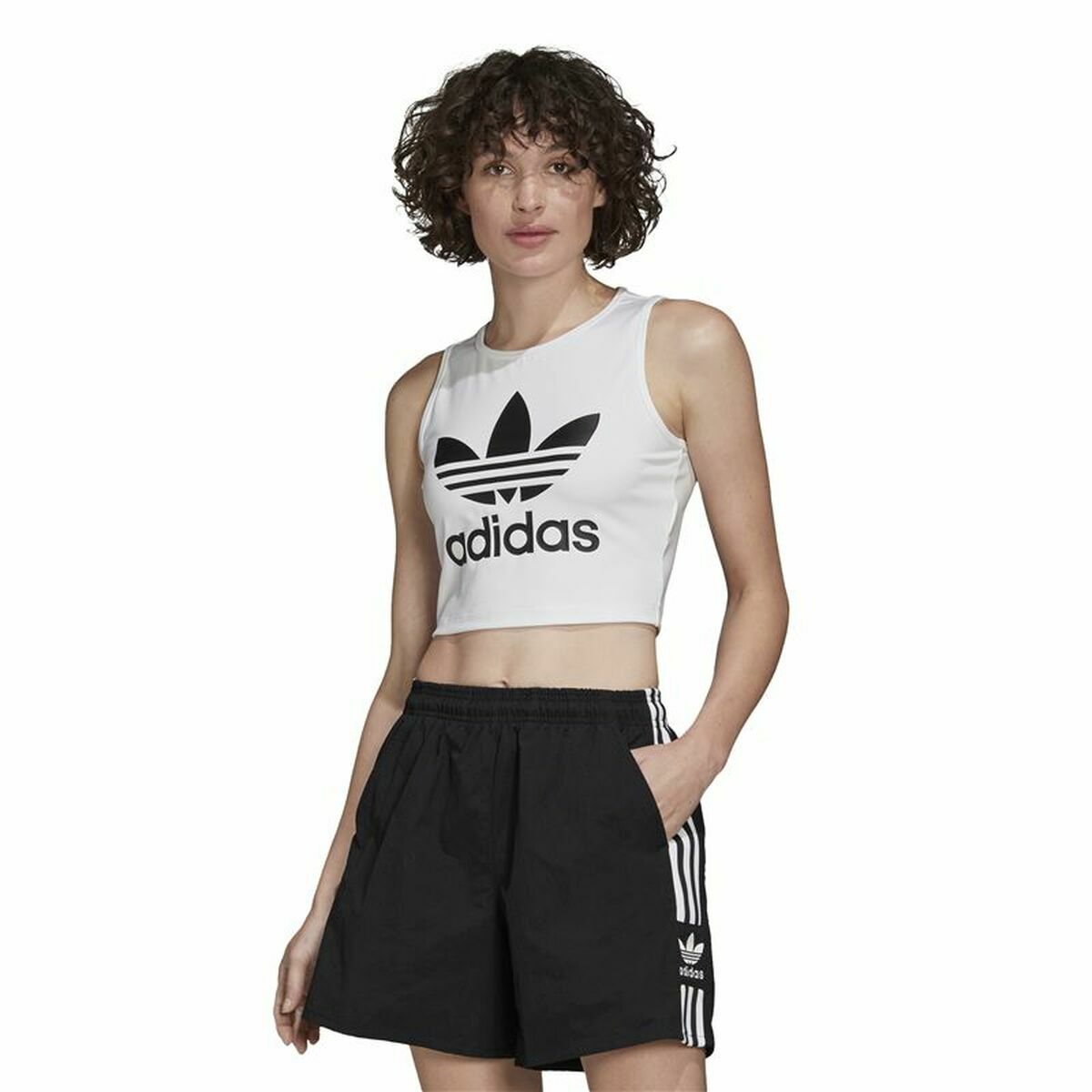 Ärmlös sporttröja Dam Adidas Tank  Vit - 3