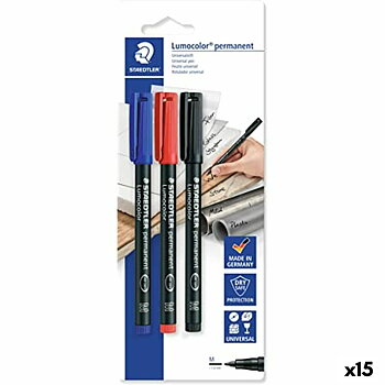 Tuschpennor Staedtler Lumocolor 317-S Multicolour 10 Delar (15 antal)
