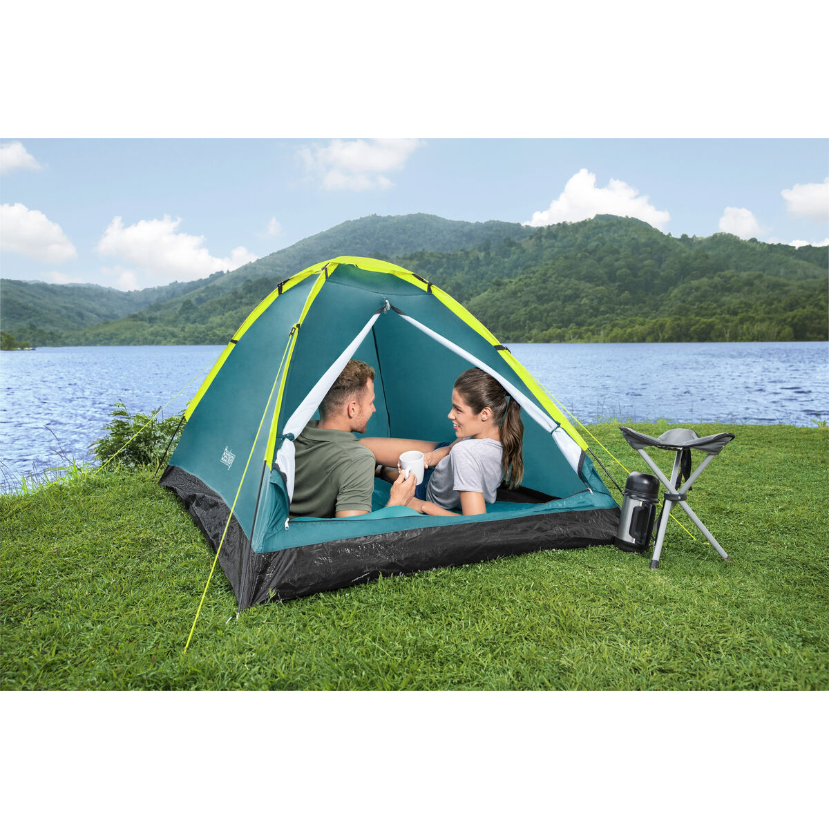 Bestway Butik Polyester Glasfiber 210x210x130 cm Camping 68085 - 5