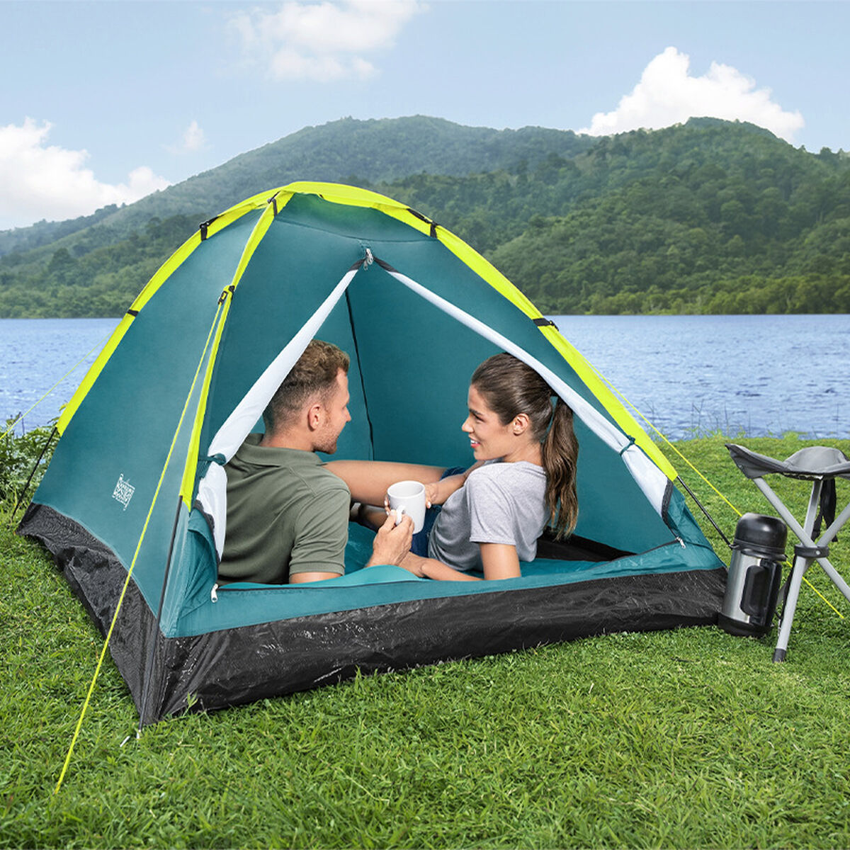 Bestway Butik Polyester Glasfiber 210x210x130 cm Camping 68085 - 10