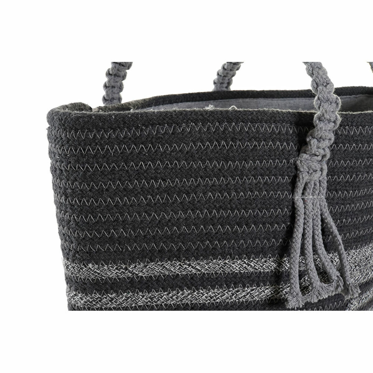 Väska DKD Home Decor 48 x 16 x 36 cm Grå - 6