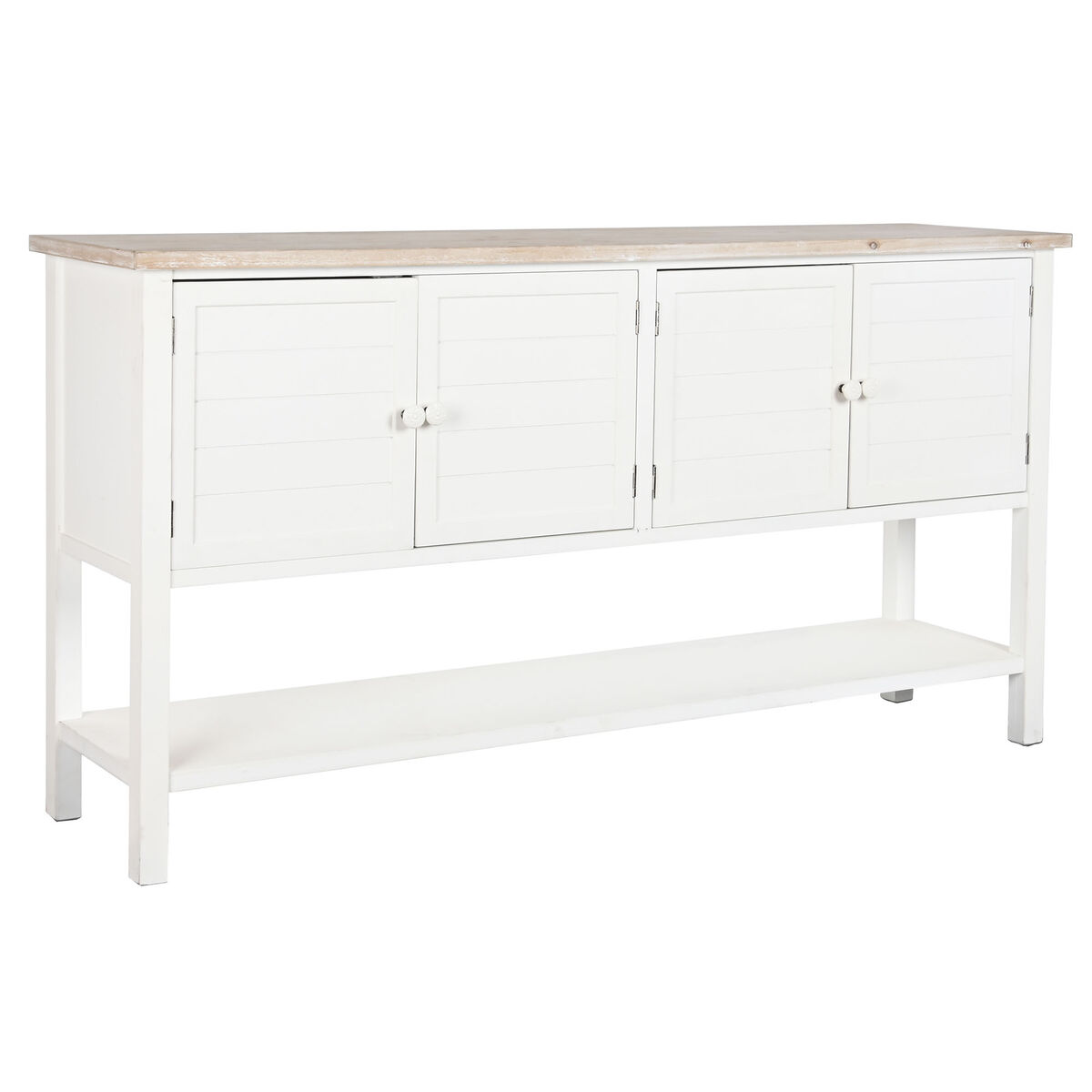 Skänk DKD Home Decor Vit Gran Trä MDF 160 x 40 x 86 cm