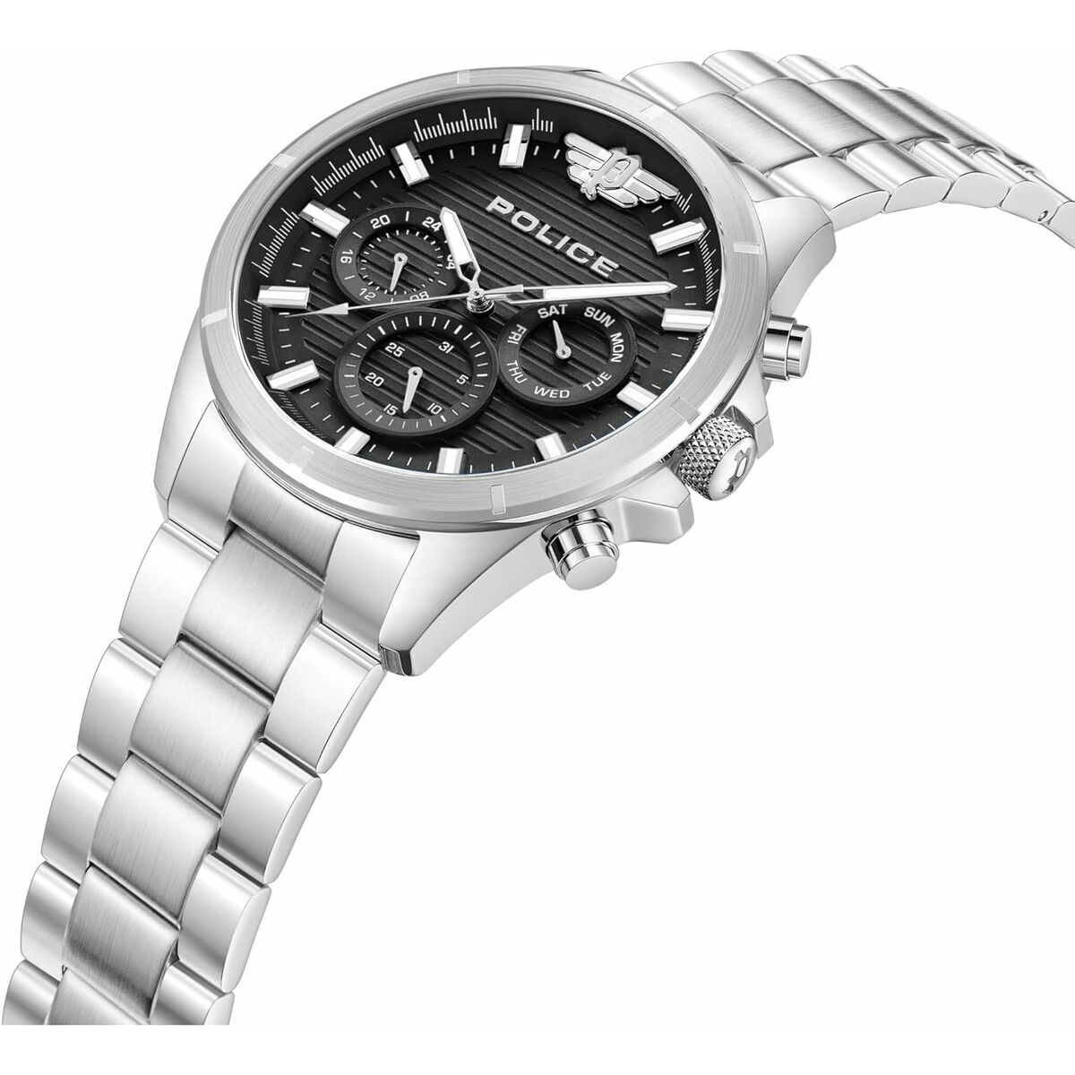 Herrklocka Police PEWJK2227806 Svart Silvrig - 5