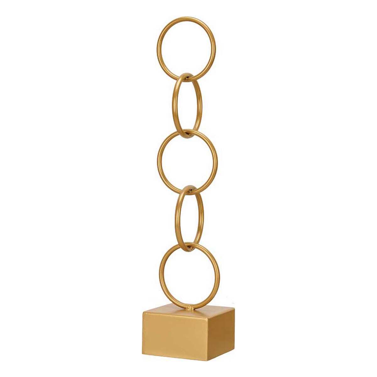 Prydnadsfigur Gift Decor Gyllene Ringar 12,5 x 60,5 x 12,5 cm