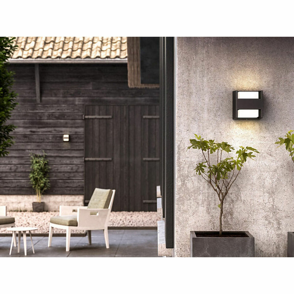 Vägglampa med LED Philips 16459/93/16 Antracitgrå Aluminium 4,5 W 800 lm A++ (4000 K) (Varmvit) - 2