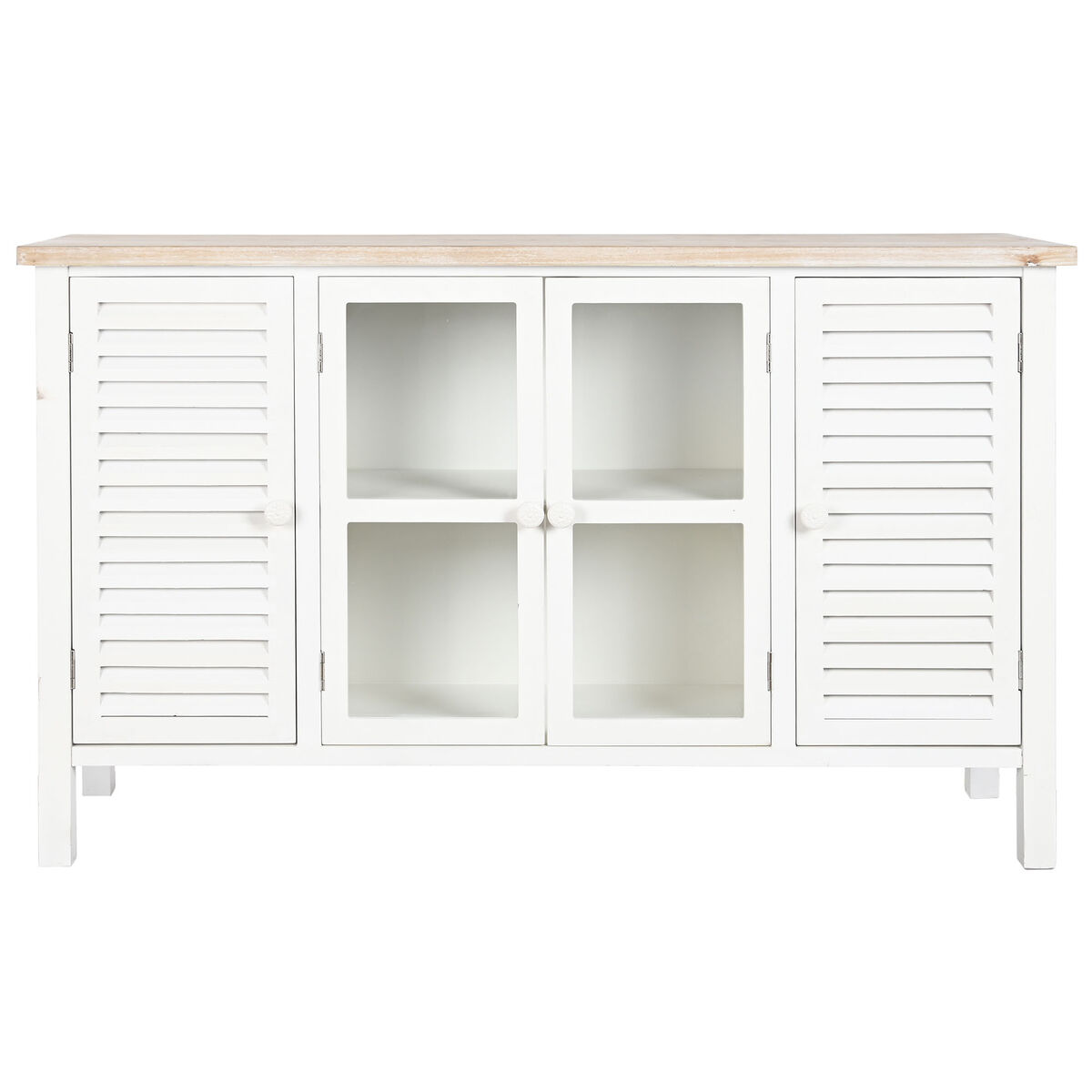 Skänk DKD Home Decor Vit Gran Trä MDF 130 x 40 x 80 cm - 6