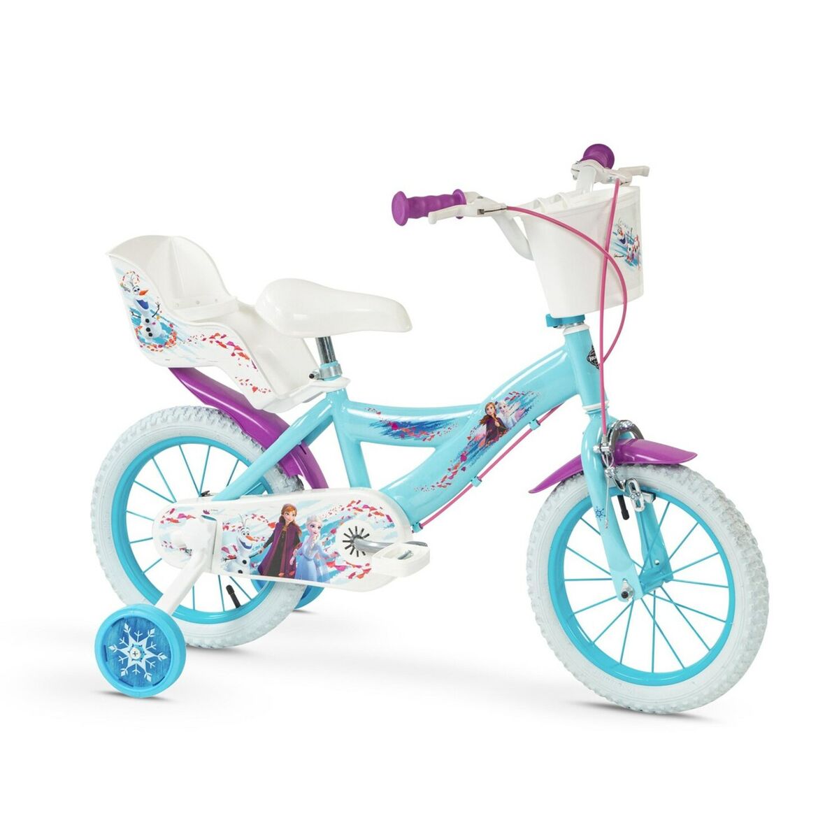 Barncykel Huffy 24691W Disney Frozen Vit