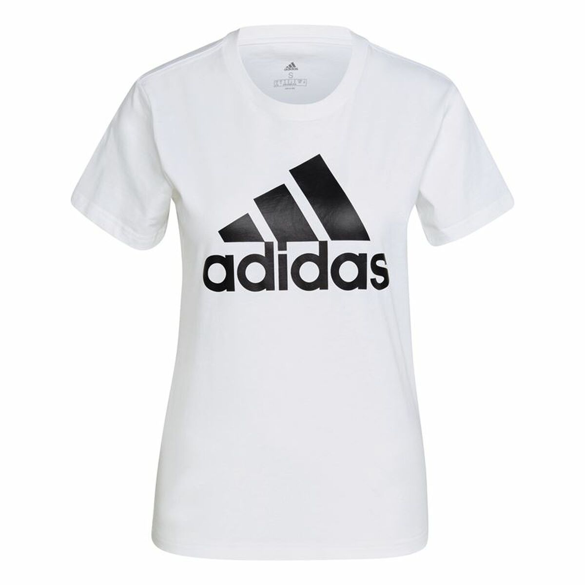 T-shirt med kortärm Dam Adidas GL0649 Vit (XS)
