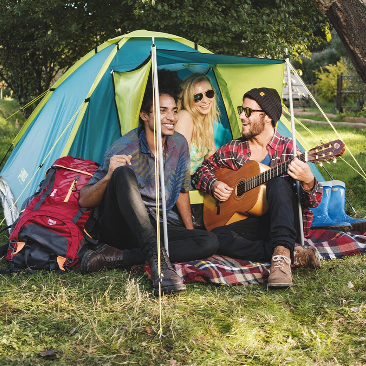Bestway Tält Polyester Glasfiber och Stål 210x210x120 cm Camping 68088 - 4