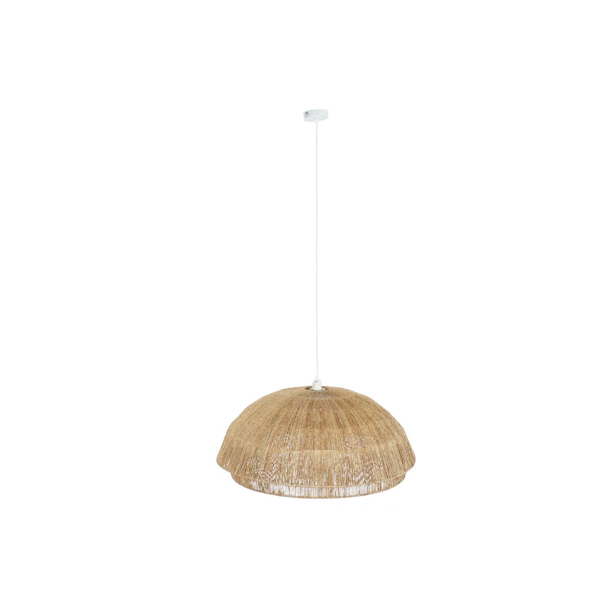 Taklampa DKD Home Decor Ljusbrun Jute Järn 50 W 80 x 80 x 33 cm