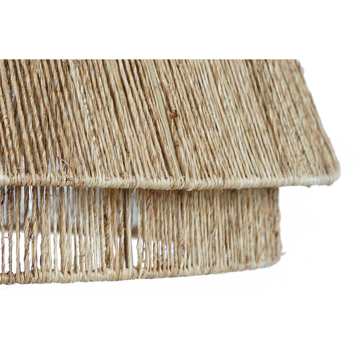 Taklampa DKD Home Decor Ljusbrun Jute Järn 50 W 80 x 80 x 33 cm - 3