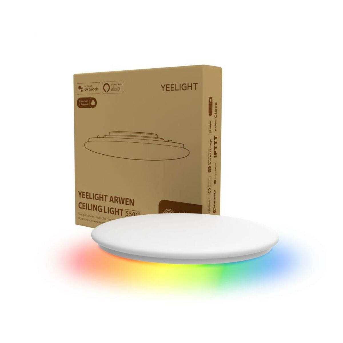 Taklampa Yeelight Arwen 550C Vit Multicolour Ja Varmvit Multi SPCC 50 W (2700 K) (6500 K)
