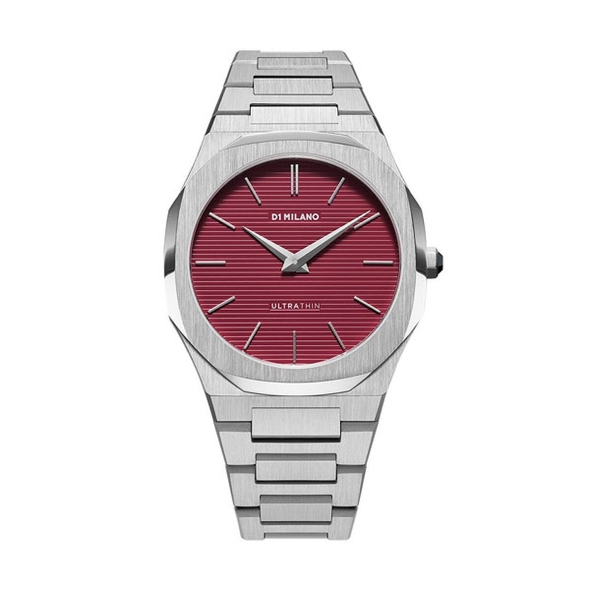 Herrklocka D1 Milano ULTRA THIN BORDEAUX - RE-STYLE EDITION (Ø 40 mm)