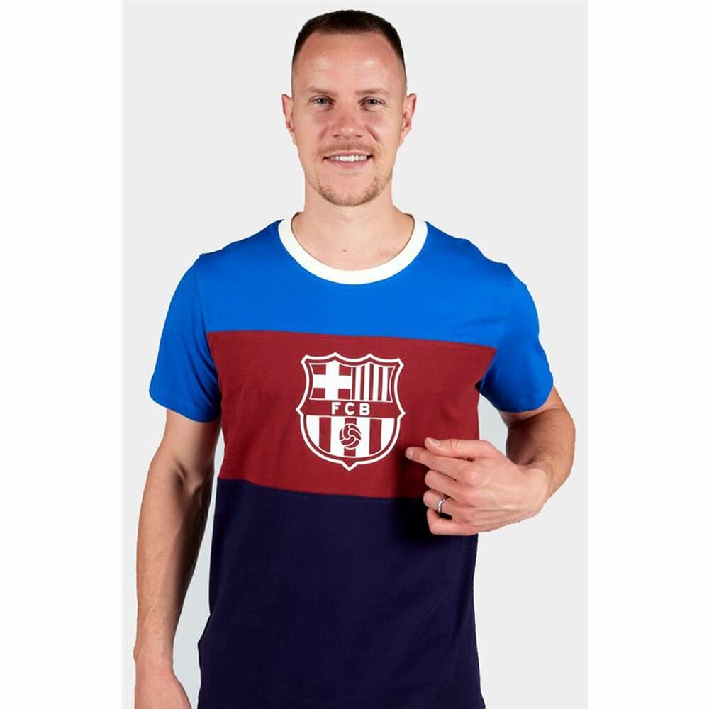 Kortärmad fotbollströja för herrar F.C. Barcelona Blå - 5