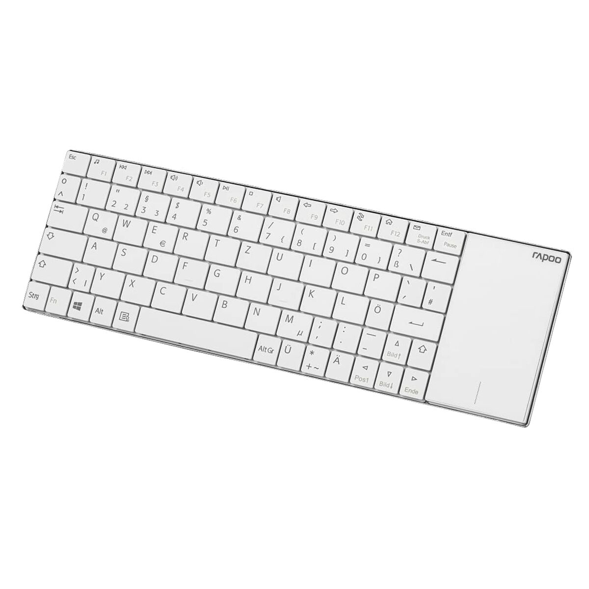 Trådlöst Tangentbord Rapoo E2710 Vit Qwertz Tyska (Renoverade A)